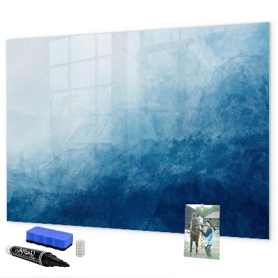 Decoratief glazen wandbord beschrijfbaar en magnetisch Een plek voor creatieve herinneringen en notities