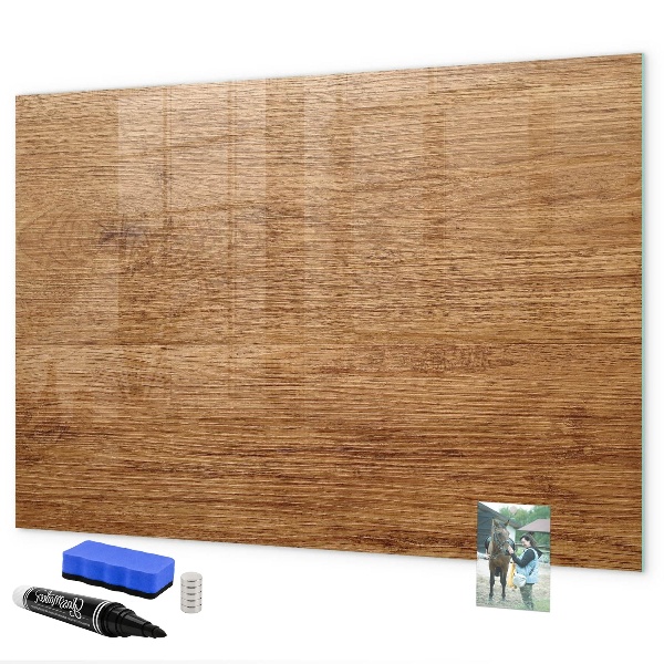 Memobord van glas met print inclusief neodymium magneten Memobord met magneten en foto's