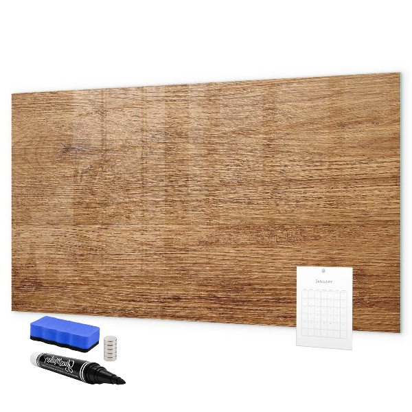 Memobord van glas met print inclusief neodymium magneten Memobord met magneten en foto's