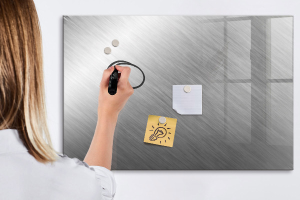 Memobord van glas met print inclusief neodymium magneten Magnetisch bord voor foto's en notities