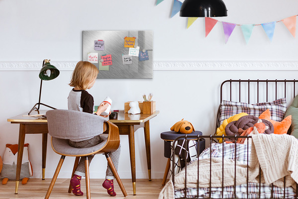 Memobord van glas met print inclusief neodymium magneten Magnetisch bord voor foto's en notities