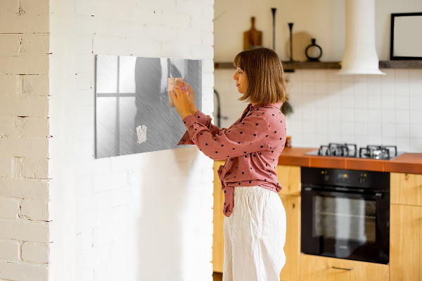Memobord van glas met print inclusief neodymium magneten Magnetisch bord voor foto's en notities