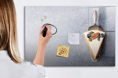 Decoratief glazen wandbord beschrijfbaar en magnetisch Een creatieve plek voor herinneringen en notities