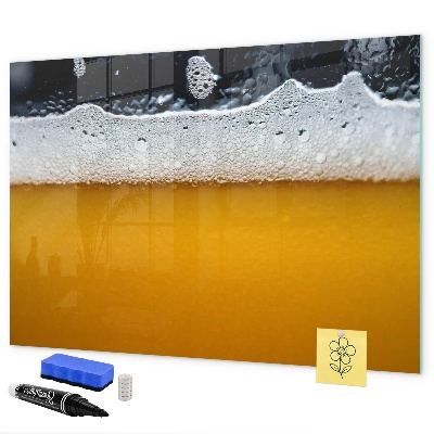 Memobord van glas met print inclusief neodymium magneten Creatief fotopresentatiebord