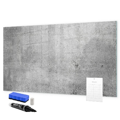 Decoratief glazen wandbord beschrijfbaar en magnetisch Een modern prikbord voor het ophangen van foto's.