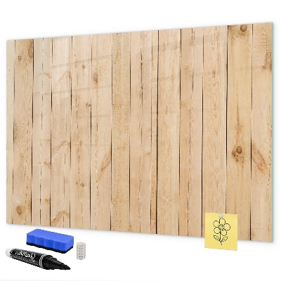 Memobord van glas met print inclusief neodymium magneten Bord voor foto's en notities