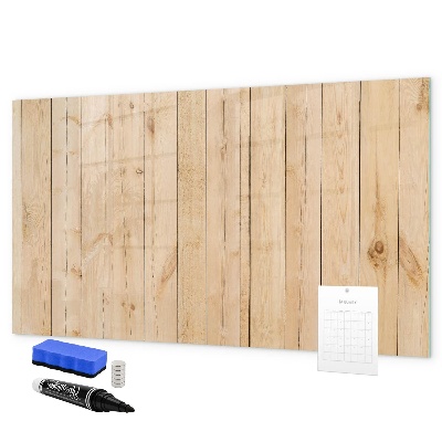 Memobord van glas met print inclusief neodymium magneten Bord voor foto's en notities