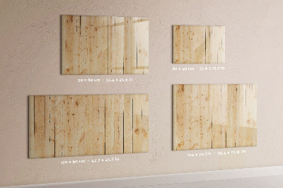 Memobord van glas met print inclusief neodymium magneten Bord voor foto's en notities