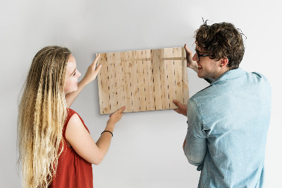 Memobord van glas met print inclusief neodymium magneten Bord voor foto's en notities