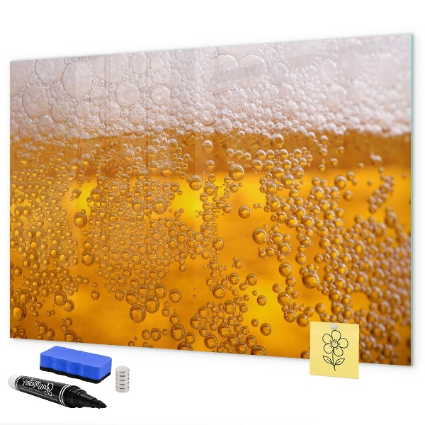 Memobord van glas met print inclusief neodymium magneten Creatief moodboard met prettige herinneringen