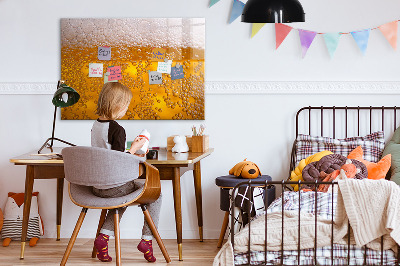 Memobord van glas met print inclusief neodymium magneten Creatief moodboard met prettige herinneringen