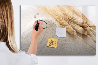 Decoratief glazen wandbord beschrijfbaar en magnetisch Magnetisch bord voor foto's en notities