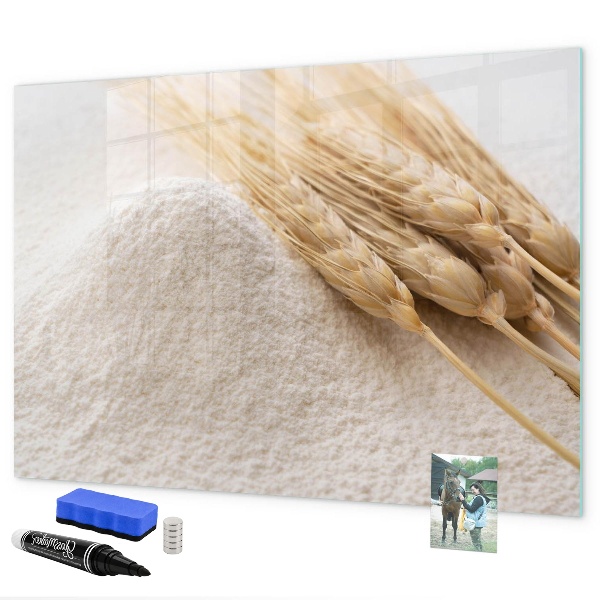 Decoratief glazen wandbord beschrijfbaar en magnetisch Magnetisch bord voor foto's en notities