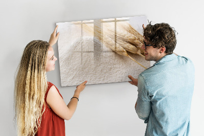 Decoratief glazen wandbord beschrijfbaar en magnetisch Magnetisch bord voor foto's en notities