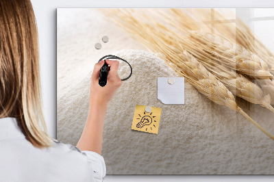 Decoratief glazen wandbord beschrijfbaar en magnetisch Magnetisch bord voor foto's en notities