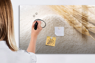 Decoratief glazen wandbord beschrijfbaar en magnetisch Magnetisch bord voor foto's en notities