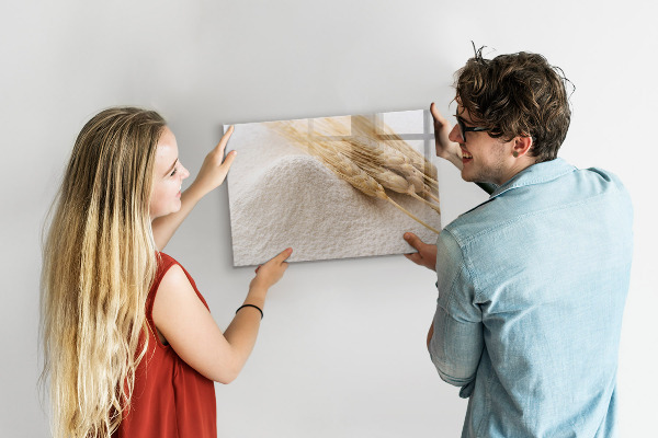 Decoratief glazen wandbord beschrijfbaar en magnetisch Magnetisch bord voor foto's en notities