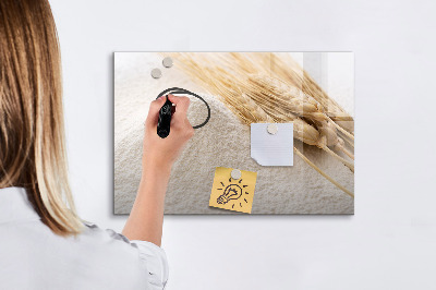Decoratief glazen wandbord beschrijfbaar en magnetisch Magnetisch bord voor foto's en notities