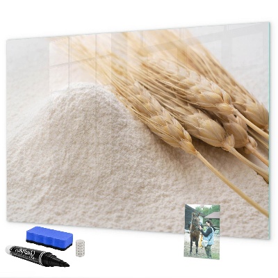 Decoratief glazen wandbord beschrijfbaar en magnetisch Magnetisch bord voor foto's en notities
