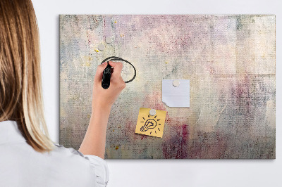 Memobord van glas met print inclusief neodymium magneten Een creatieve ruimte voor het presenteren van foto's