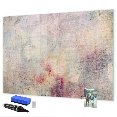 Memobord van glas met print inclusief neodymium magneten Een creatieve ruimte voor het presenteren van foto's