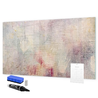 Memobord van glas met print inclusief neodymium magneten Een creatieve ruimte voor het presenteren van foto's