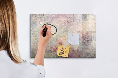 Memobord van glas met print inclusief neodymium magneten Een creatieve ruimte voor het presenteren van foto's