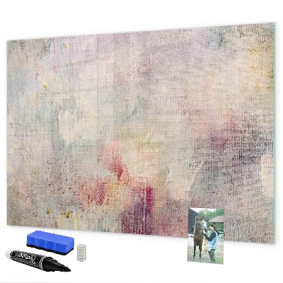 Memobord van glas met print inclusief neodymium magneten Een creatieve ruimte voor het presenteren van foto's