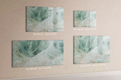 Decoratief glazen wandbord beschrijfbaar en magnetisch Modern prikbord voor notities en foto's