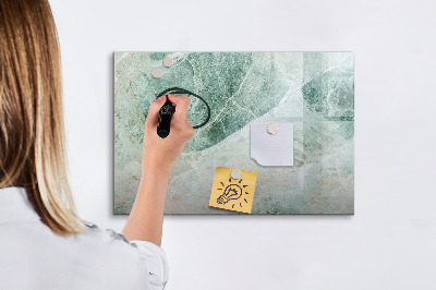 Decoratief glazen wandbord beschrijfbaar en magnetisch Modern prikbord voor notities en foto's