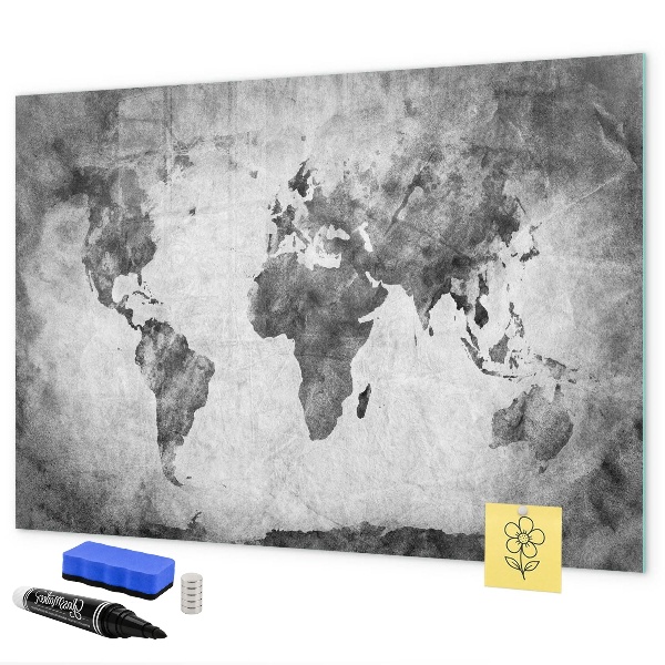 Wereldkaart met persoonlijke foto's