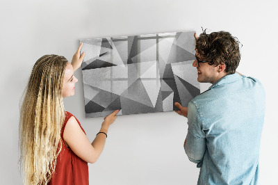 Decoratief glazen wandbord beschrijfbaar en magnetisch Modern prikbord voor notities en foto's