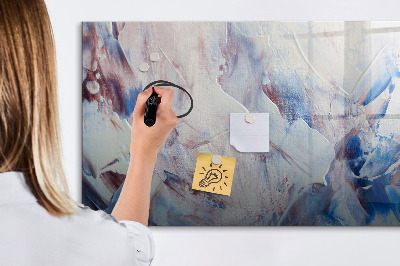 Decoratief glazen wandbord beschrijfbaar en magnetisch Creatief fotopresentatiebord
