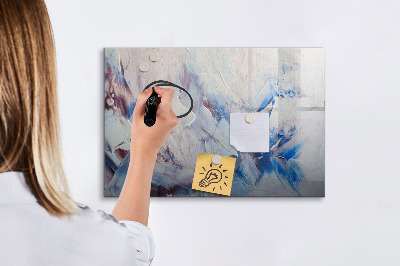 Decoratief glazen wandbord beschrijfbaar en magnetisch Creatief fotopresentatiebord