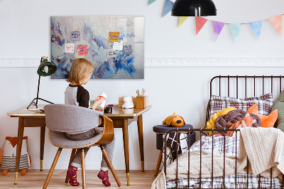 Decoratief glazen wandbord beschrijfbaar en magnetisch Creatief fotopresentatiebord