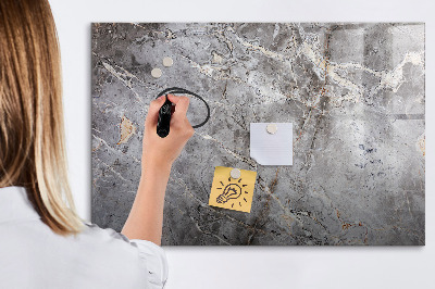 Memobord van glas met print inclusief neodymium magneten Bord voor foto's en notities