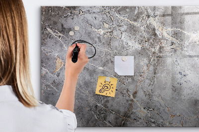Memobord van glas met print inclusief neodymium magneten Bord voor foto's en notities