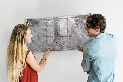 Memobord van glas met print inclusief neodymium magneten Bord voor foto's en notities