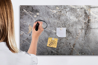 Memobord van glas met print inclusief neodymium magneten Bord voor foto's en notities