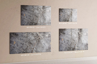 Memobord van glas met print inclusief neodymium magneten Bord voor foto's en notities