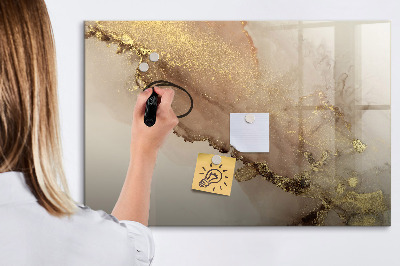 Decoratief glazen wandbord beschrijfbaar en magnetisch Modern prikbord voor foto's en notities