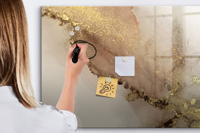 Decoratief glazen wandbord beschrijfbaar en magnetisch Modern prikbord voor foto's en notities