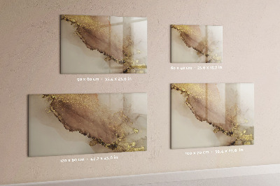 Decoratief glazen wandbord beschrijfbaar en magnetisch Modern prikbord voor foto's en notities