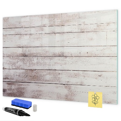 Memobord van glas met print inclusief neodymium magneten Bord voor foto's en notities