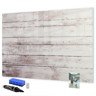 Memobord van glas met print inclusief neodymium magneten Bord voor foto's en notities