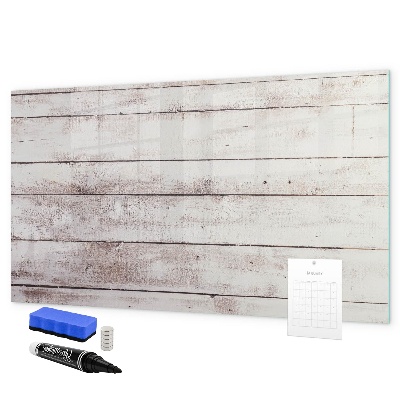Memobord van glas met print inclusief neodymium magneten Bord voor foto's en notities