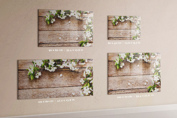 Decoratief glazen wandbord beschrijfbaar en magnetisch Creatief moodboard voor foto's en notities