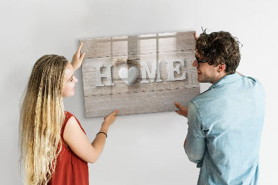 Decoratief glazen wandbord beschrijfbaar en magnetisch Wanddecoratie met ruimte voor foto's