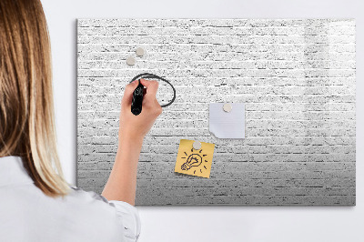 Memobord van glas met print inclusief neodymium magneten Een stijlvol bord voor notities en foto's