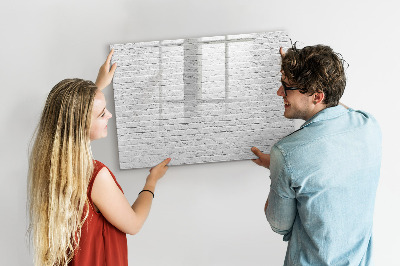 Memobord van glas met print inclusief neodymium magneten Een stijlvol bord voor notities en foto's